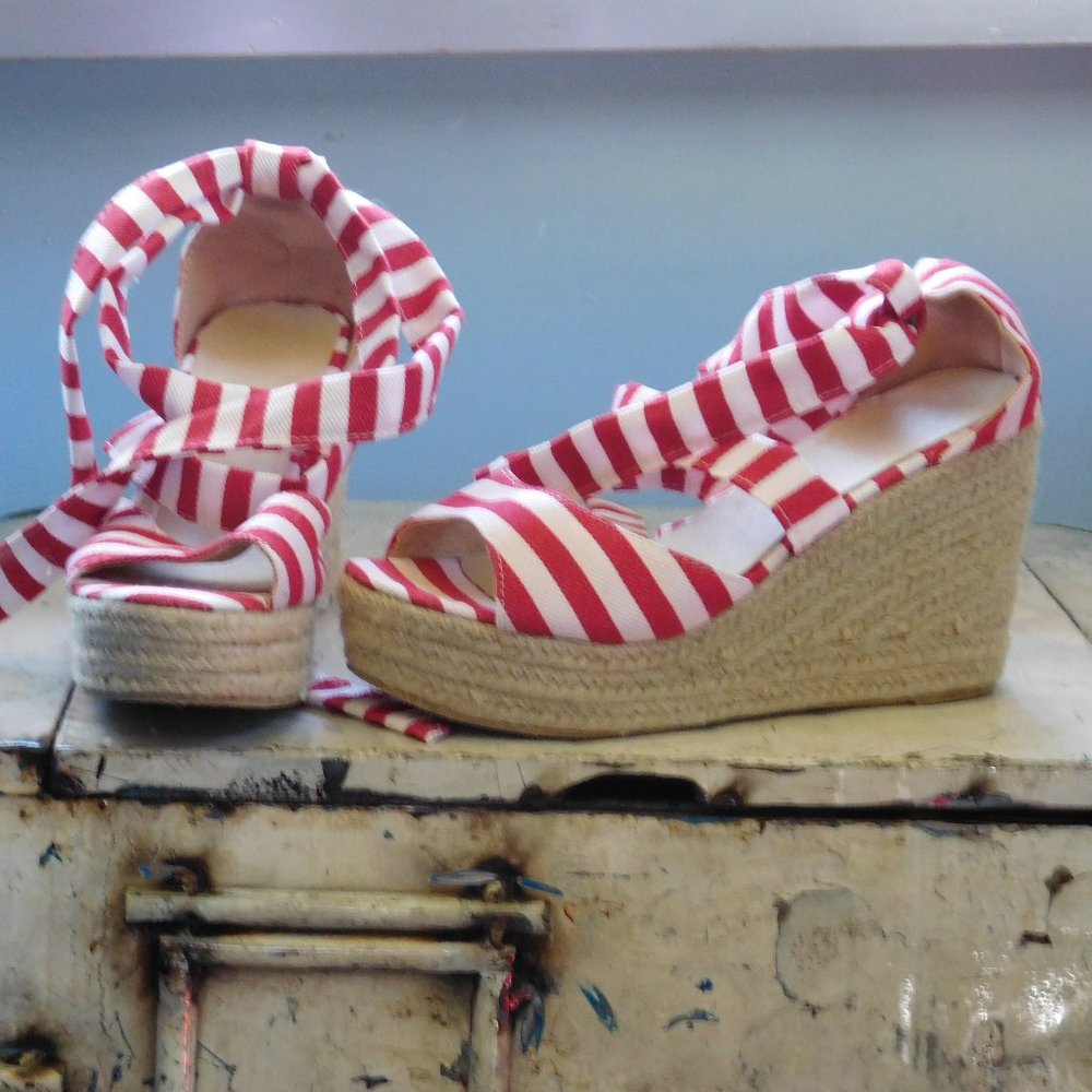 Striped espadrilles
